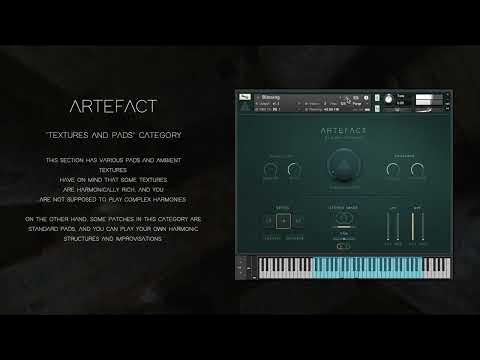 ARTEFACT "Textures And Pads" category sound examples - YouTube